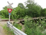 Ex NYC-KBS Trestle & Crossbuck at Cnty Rd 4200 N